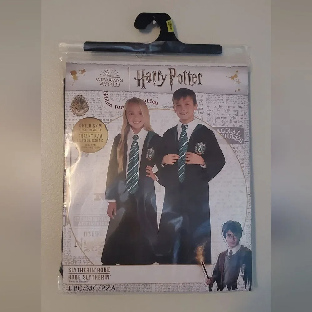 Harry Potter Slytherin Kids Hallowee  Costume Size Child S/M Or up to Size 10